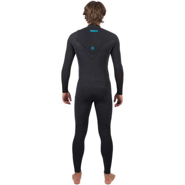 2026 Gul Mens Flexor Recore 3/2mm Chest Zip GBS Wetsuit FX1214-C2 - Black
